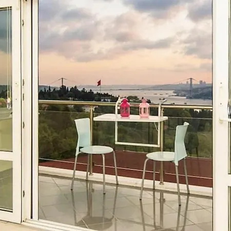 Cozy With Fascinating Bosphorus View In Uskudar Apartment *